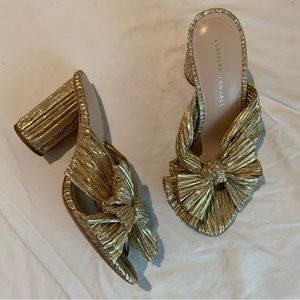 Loeffler Randall Penny Pleated Bow Heels